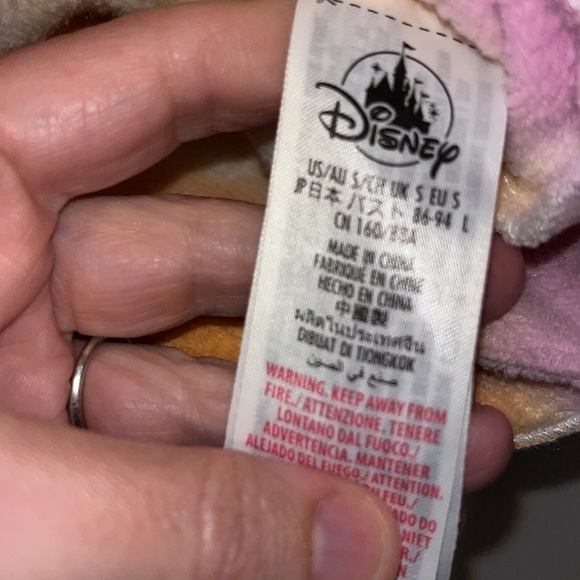 Disney Cropped Sherbet Tie Dye Sweatshirt w Minnie Mouse Embroidered WDW S Small - Picture 9 of 10